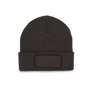 K-up KP895 - Gorro con parche Gris oscuro