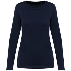 Kariban Premium PK303 - Camiseta Supima® cuello redondo manga larga mujer Deep Navy