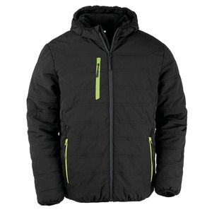 Result R240X - Chaqueta acolchada Black Compass reciclada Negro / Tilo