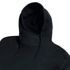 Russell RU209M - Sudadera Pure Organic capucha y cuello alto Black