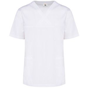 WK. Designed To Work WK507 - Casaca polialgodón manga corta – Unisex White