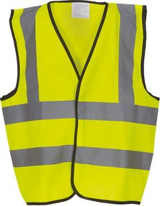 Yoko YHVW100CH - Chaleco alta visibilidad niños Hi Vis Yellow