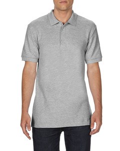 Gildan GIL85800 - Polo Premium Cotton Doble piqué para él para él Deporte Gris