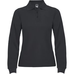 Roly PO6636 - ESTRELLA WOMAN L/S Polo de manga larga con cuello y bocamangas acanalado Dark Lead