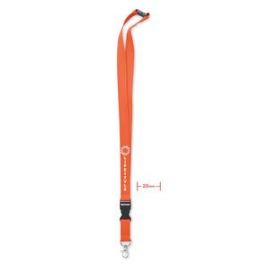 GiftRetail MO6708 - LANNYCOT Lanyard cotón 20mm Naranja