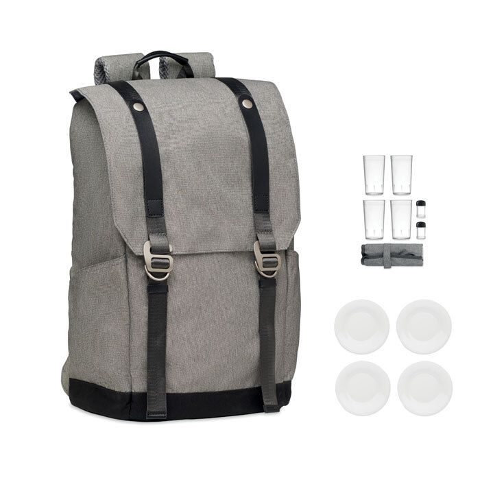 GiftRetail MO6740 - COZIE Mochila picnic para 4 personas