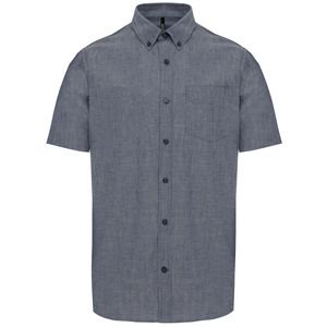 Kariban K535 - CAMISA DE MANGA CORTA Oxford Shadow Navy