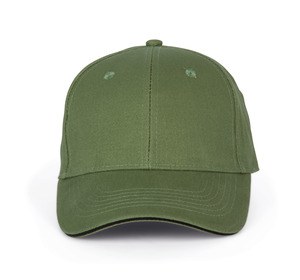 K-up KP011 - ORLANDO - GORRA PARA HOMBRE 6 PANELES Matcha Green / Black