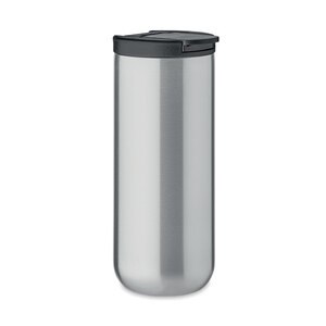 GiftRetail MO2112 - REDU Taza viaje doble pared 330ml matt silver