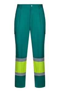 Velilla 303003 - PANTALÓN BICOLOR AV GREEN/HI-VIS YELLOW