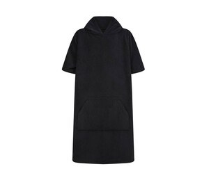 TOWEL CITY TC811 - KIDS' TOWELLING PONCHO Black