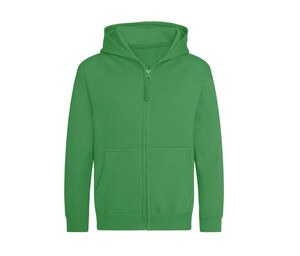 AWDIS JH050J - Sudor zippé Verde pradera