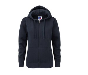 Russell JZ66F - Sudadera con capucha Authentic Zipped Azul marino