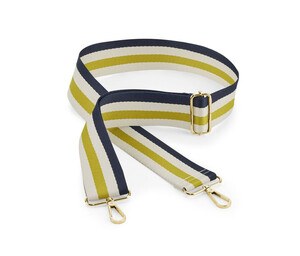 Bag Base BG765 - Correa de bolsa ajustable boutique Navy / Oyster / Yellow