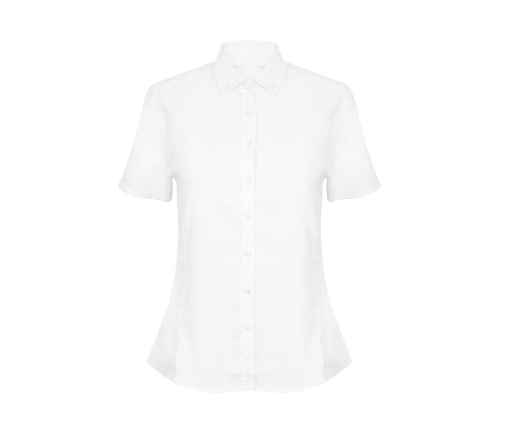 HENBURY HY518R - LADIES’ MODERN S/S OXFORD SHIRT – REGULAR FIT