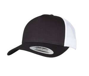 FLEXFIT F6506T - 5-PANEL RETRO TRUCKER 2-TONE CAP Negro / Blanco