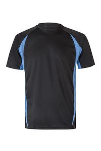 Velilla 105501 - CAMISETA TÉCNICA BICOLOR Black / Sky Blue