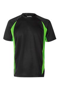 Velilla 105501 - CAMISETA TÉCNICA BICOLOR Black/Lime Green