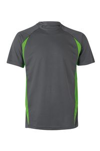 Velilla 105501 - CAMISETA TÉCNICA BICOLOR GREY/LIME GREEN