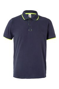 Velilla 105505 - POLO BICOLOR MC NAVY BLUE/HI-VIS YELLOW