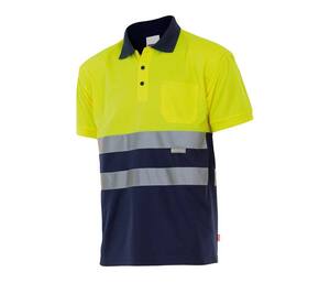 Velilla 173 - POLO BICOLOR MC AV GRASS GREEN/HI-VIS YELLOW