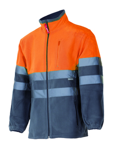 Velilla 183 - CHAQUETA POLAR BICOLOR AV GREY/HI-VIS ORANGE