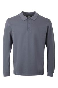 Mukua PL200UC - POLO UNISEX MANGA LARGA Blue Fog