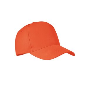 GiftRetail MO6831 - SENGA Gorra béisbol RPET 5 pan. Naranja