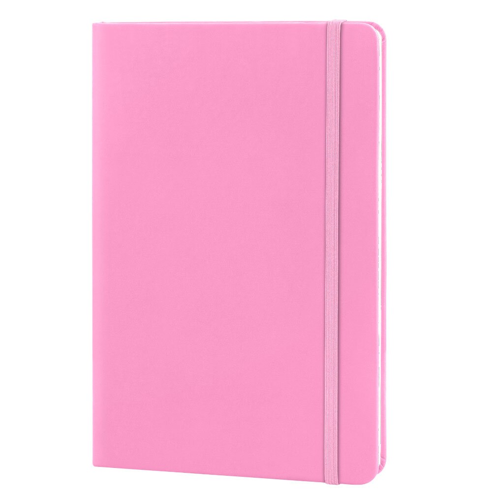 EgotierPro 30083 - Cuaderno A5 con cubierta PU y banda elástica, 96 páginas. LUXE