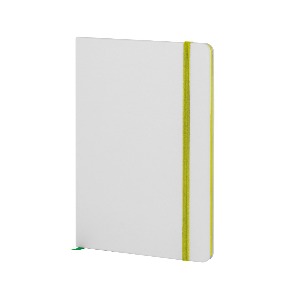 EgotierPro 37088 - Cuaderno PU blanco con banda elástica COLORE