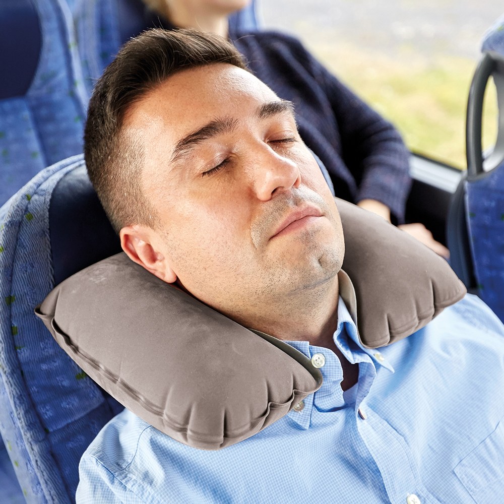 EgotierPro 38045 - Almohada de Viaje Inflable Clásica Pequeña PLANE