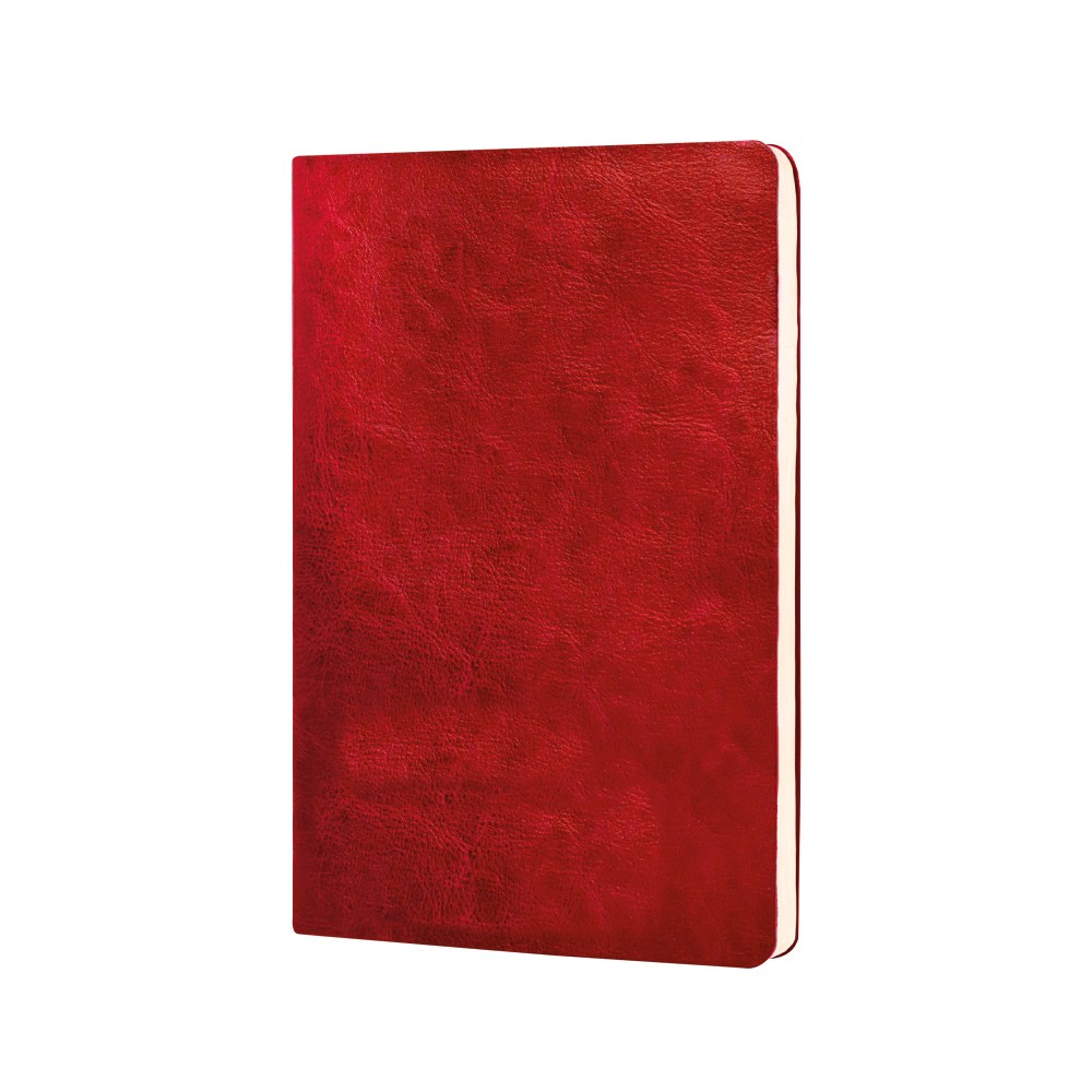 EgotierPro 39510 - Cuaderno Flexible de PU con 96 Hojas Rayadas Crema CORPORATE