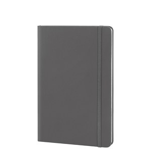 EgotierPro 39567 - Cuaderno A5 con Cubierta de PU y Banda Elástica, 96 Hojas Rayadas Color Crema LINED