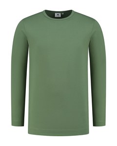 Lemon & Soda LEM1265 - Camiseta de la trampa Cot/elast LS para él Verde Militar