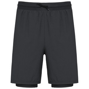 PROACT PA1032 - Short ecorresponsable 2 en 1 con prenda interior integrada hombre