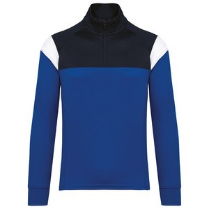 PROACT PA387 - Sudadera de entrenamiento 1/4 de cremallera unisex Dark Royal Blue / Navy