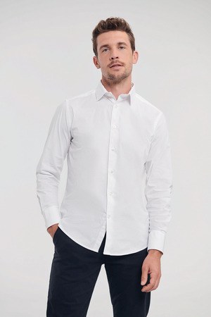 Russell Collection RU946M - Camisa Entallada En Manga Larga