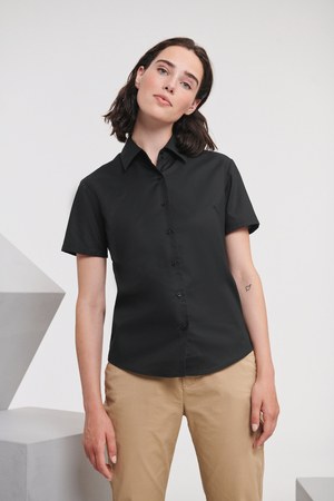 Russell Collection RU933F - Camisa Oxford En Manga Corta Y De FÁcil Cuidado