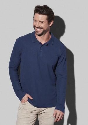 polo con manga larga para hombres stedman