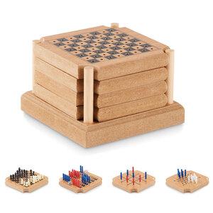 GiftRetail MO6382 - COASTGAME Set de 4 posavasos