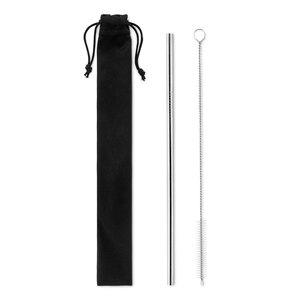 GiftRetail MO9602 - COLD STRAW Set de pajita y cepillo