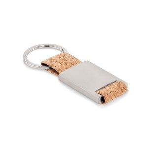 GiftRetail MO6733 - TECH CORK Llavero con tira de corcho