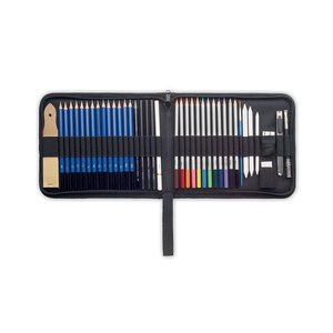 GiftRetail MO2054 - GENUINE Set dibujo 40 piezas en estuche