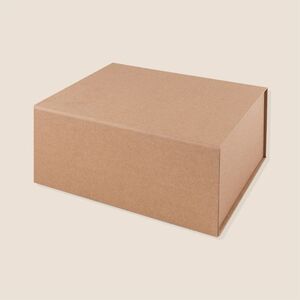 EgotierPro 53574 - Caja de regalo plegable kraft magnética KOHA