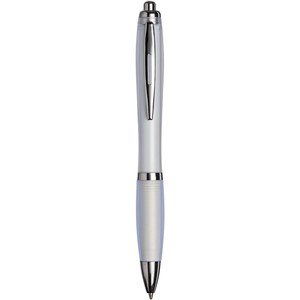 GiftRetail 210335 - Curvy ballpoint pen with frosted barrel and grip