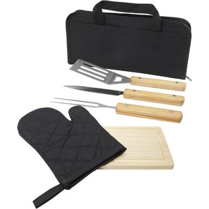 GiftRetail 113264 - Set de barbacoa de 5 piezas "Gratar"