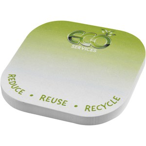 GiftRetail 210185 - Notas adhesivas recicladas con forma cuadrada y esquinas redondeadas "Sticky-Mate®"
